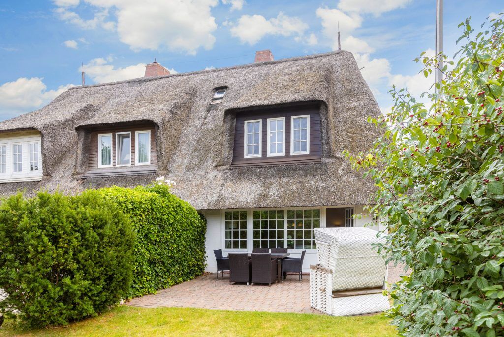 Terrasse von Ferienwohnung Keitum