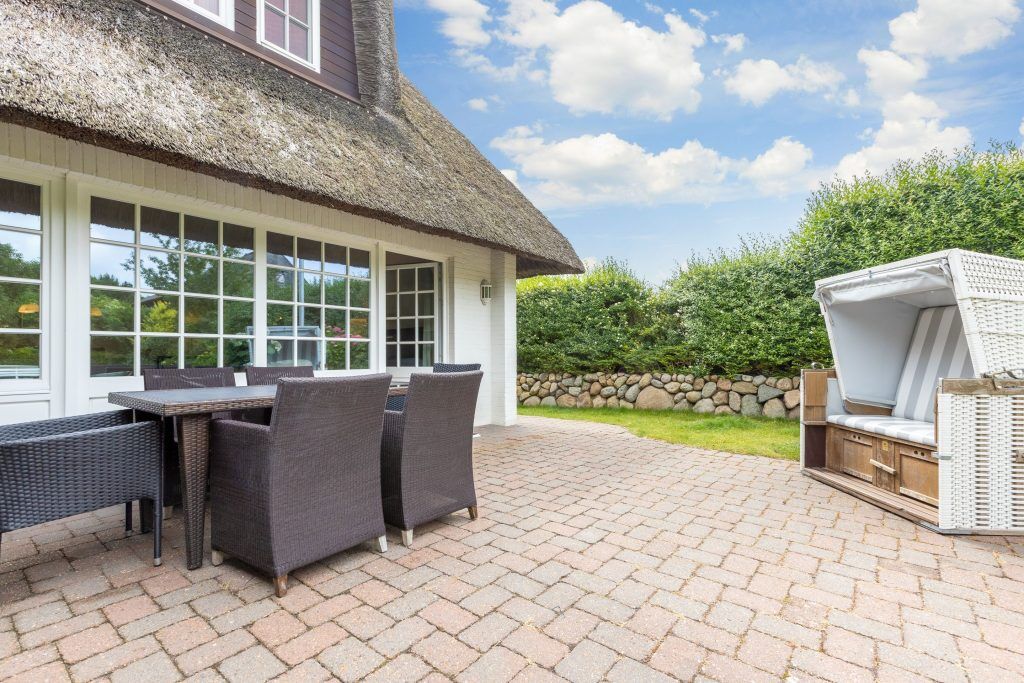 Terrasse von Ferienwohnung Keitum
