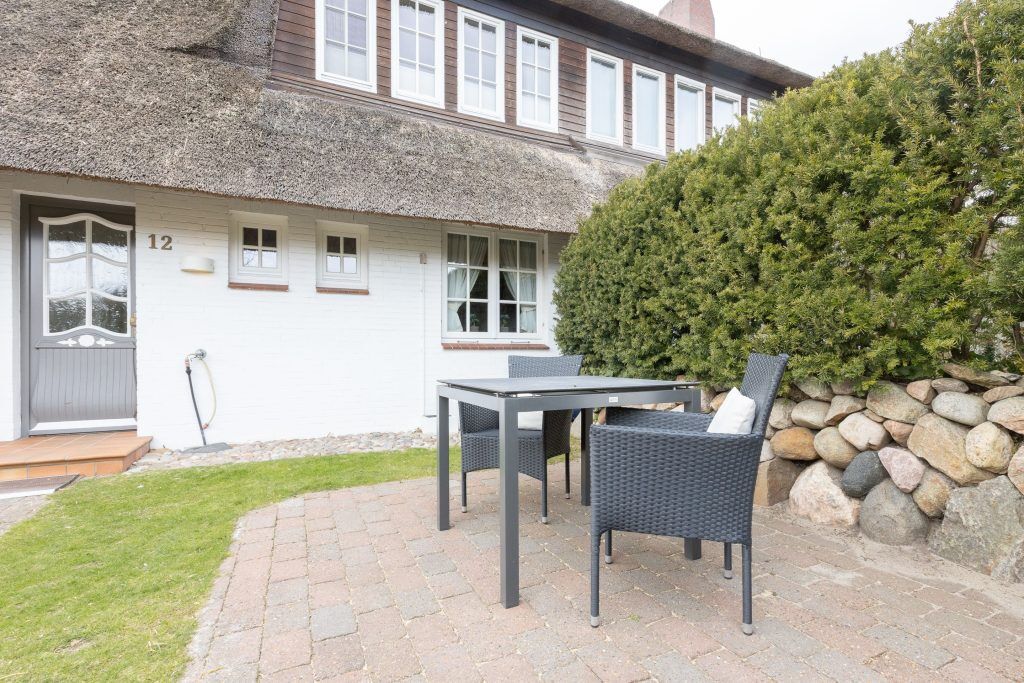 Terrasse von Ferienwohnung Keitum